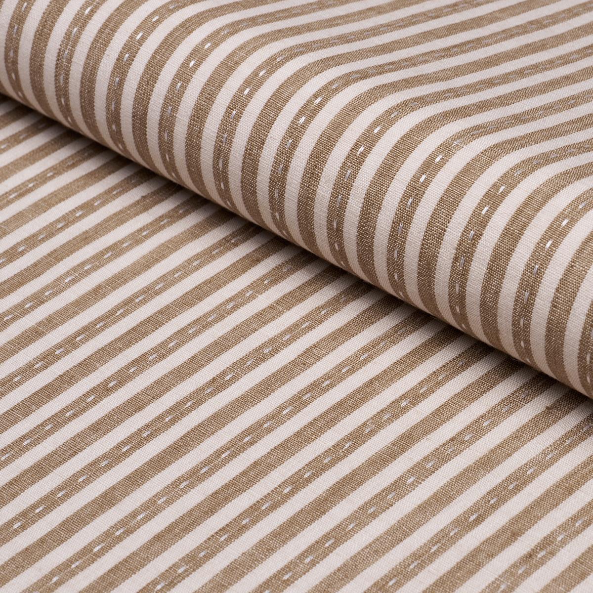 Schumacher Mathis Ticking Stripe Flax Fabric