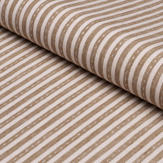 Schumacher Mathis Ticking Stripe Flax Fabric