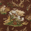 Schumacher Dog & Duck Brown Fabric