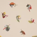 Schumacher Fly Fishing Ivory Wallpaper