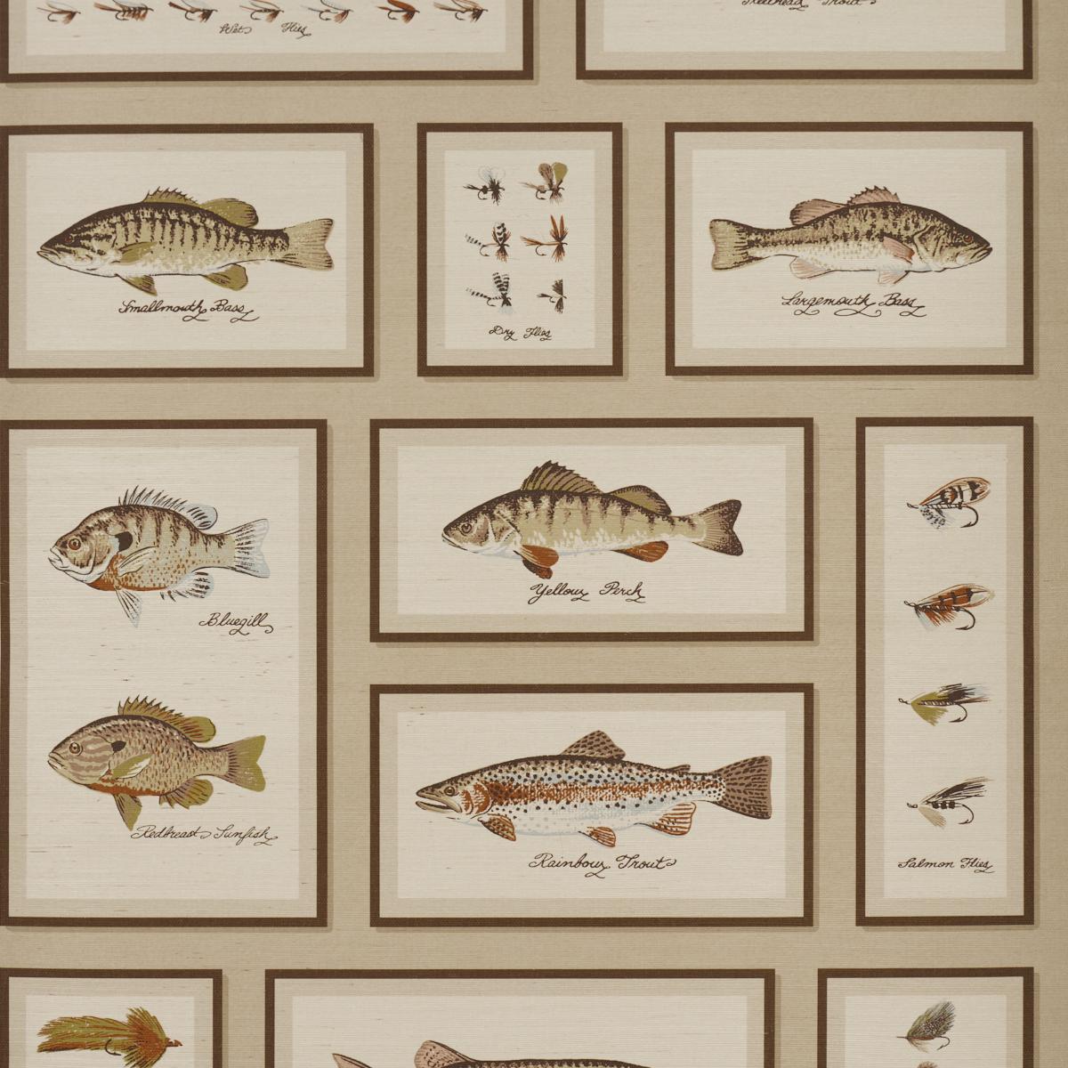 Schumacher Jamie'S Trophies Sisal Natural Wallpaper