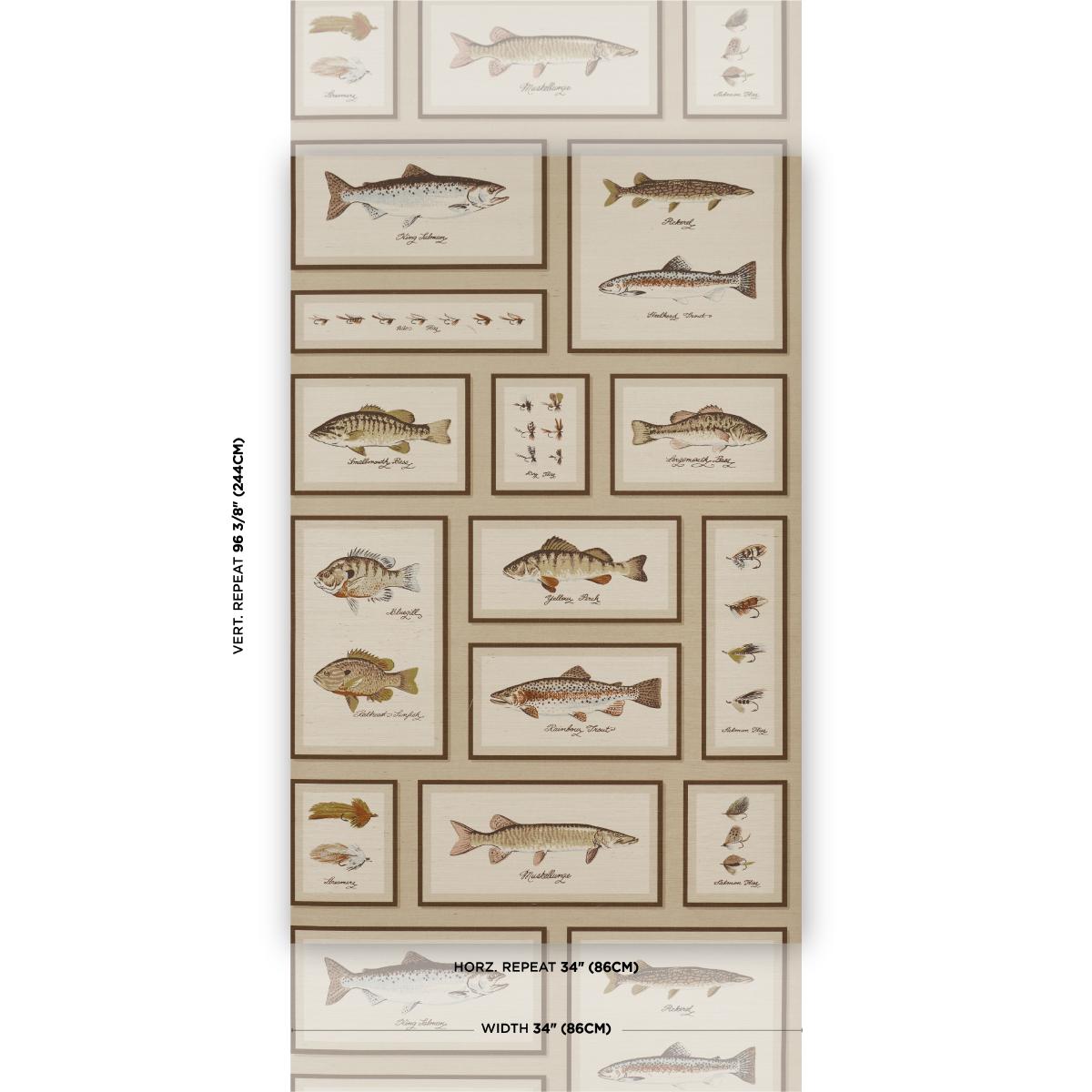 Schumacher Jamie'S Trophies Sisal Natural Wallpaper