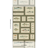 Schumacher Jamie'S Trophies Sisal Forest Green Wallpaper