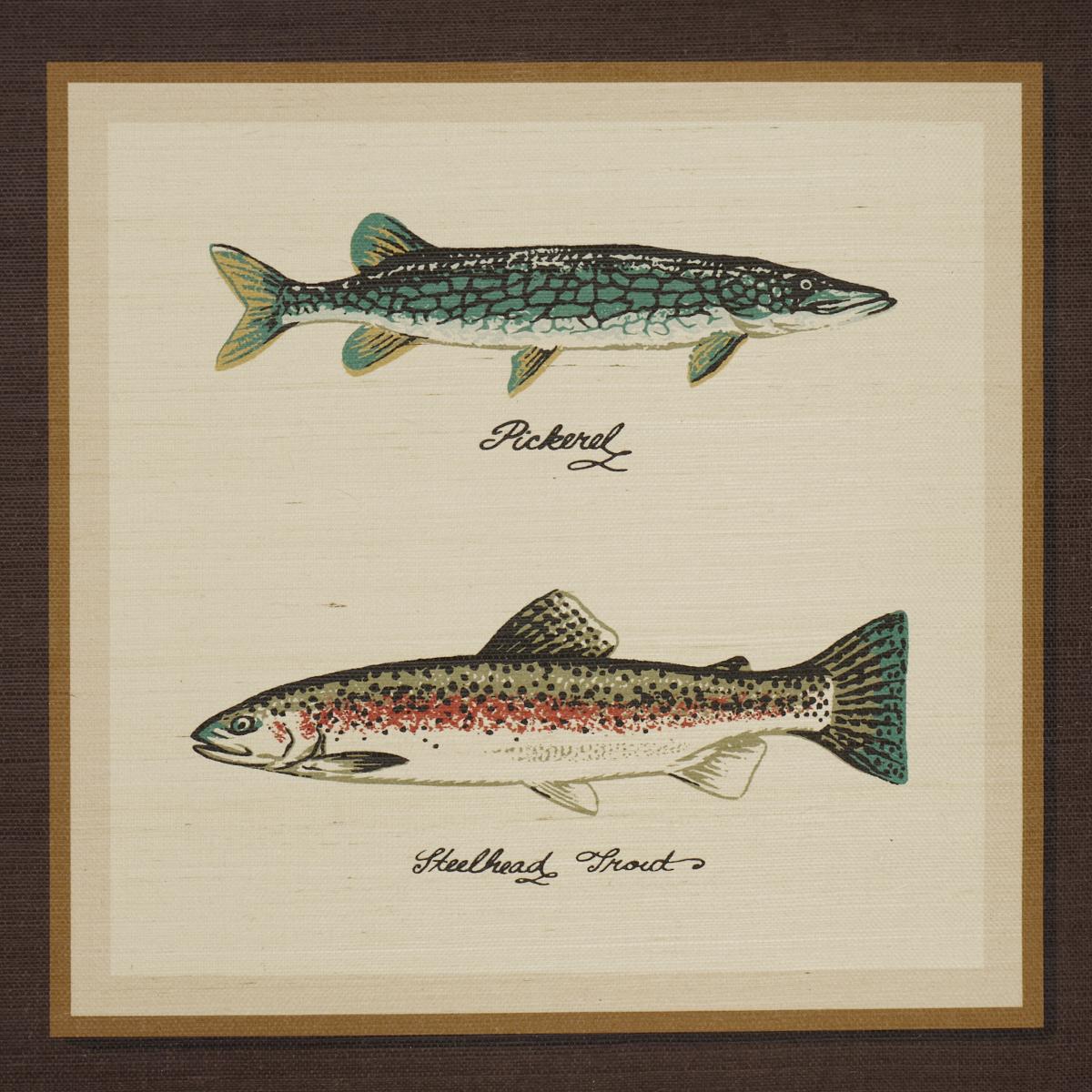 Schumacher Jamie'S Trophies Sisal Charcoal Wallpaper