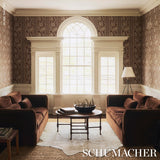 Schumacher Richmond House Mocha Wallpaper