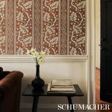 Schumacher Richmond House Mocha Wallpaper