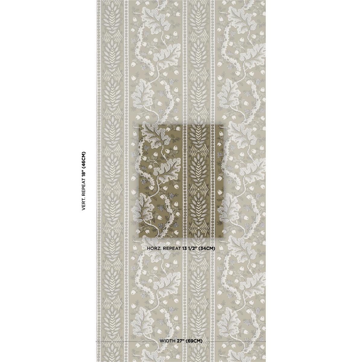 Schumacher Richmond House Sage Wallpaper