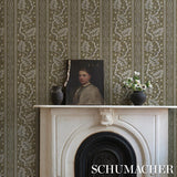 Schumacher Richmond House Sage Wallpaper