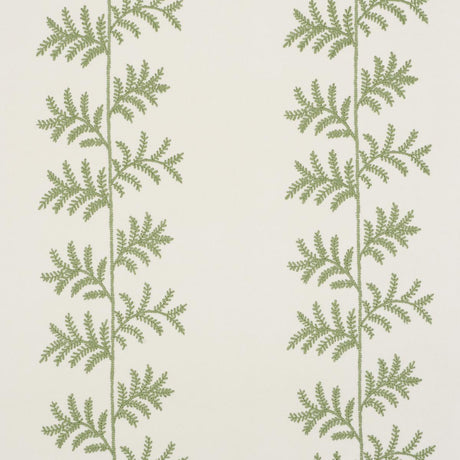 Schumacher Eloise Embroidery Wallcovering Sage Wallpaper