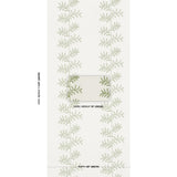 Schumacher Eloise Embroidery Wallcovering Sage Wallpaper