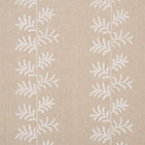 Schumacher Eloise Embroidery Wallcovering Natural Wallpaper