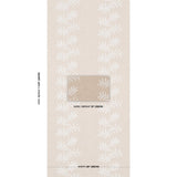 Schumacher Eloise Embroidery Wallcovering Natural Wallpaper