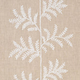 Schumacher Eloise Embroidery Wallcovering Natural Wallpaper