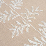 Schumacher Eloise Embroidery Wallcovering Natural Wallpaper