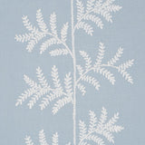 Schumacher Eloise Embroidery Wallcovering Sky Wallpaper