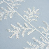 Schumacher Eloise Embroidery Wallcovering Sky Wallpaper