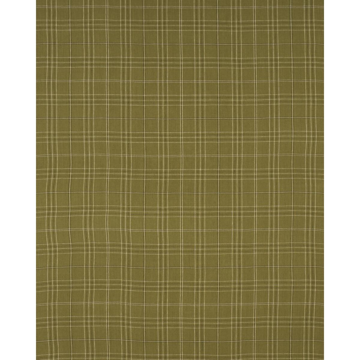 Schumacher Nils Plaid Linen Grass Fabric