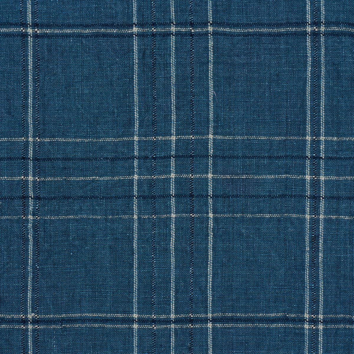 Schumacher Nils Plaid Linen Denim Fabric