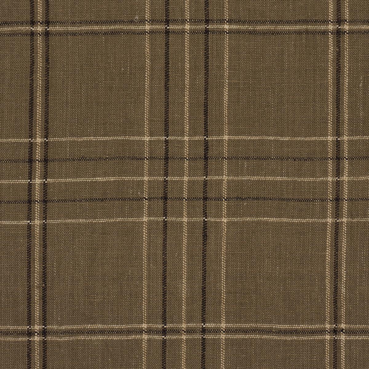 Schumacher Nils Plaid Linen Lichen Fabric