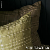 Schumacher Nils Plaid Linen Lichen Fabric