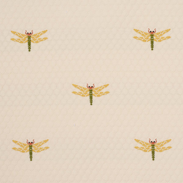 Schumacher Dragonflies Ochre Fabric