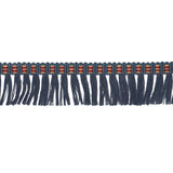 Schumacher Denim Country Fringe