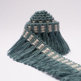 Schumacher Teal Country Fringe