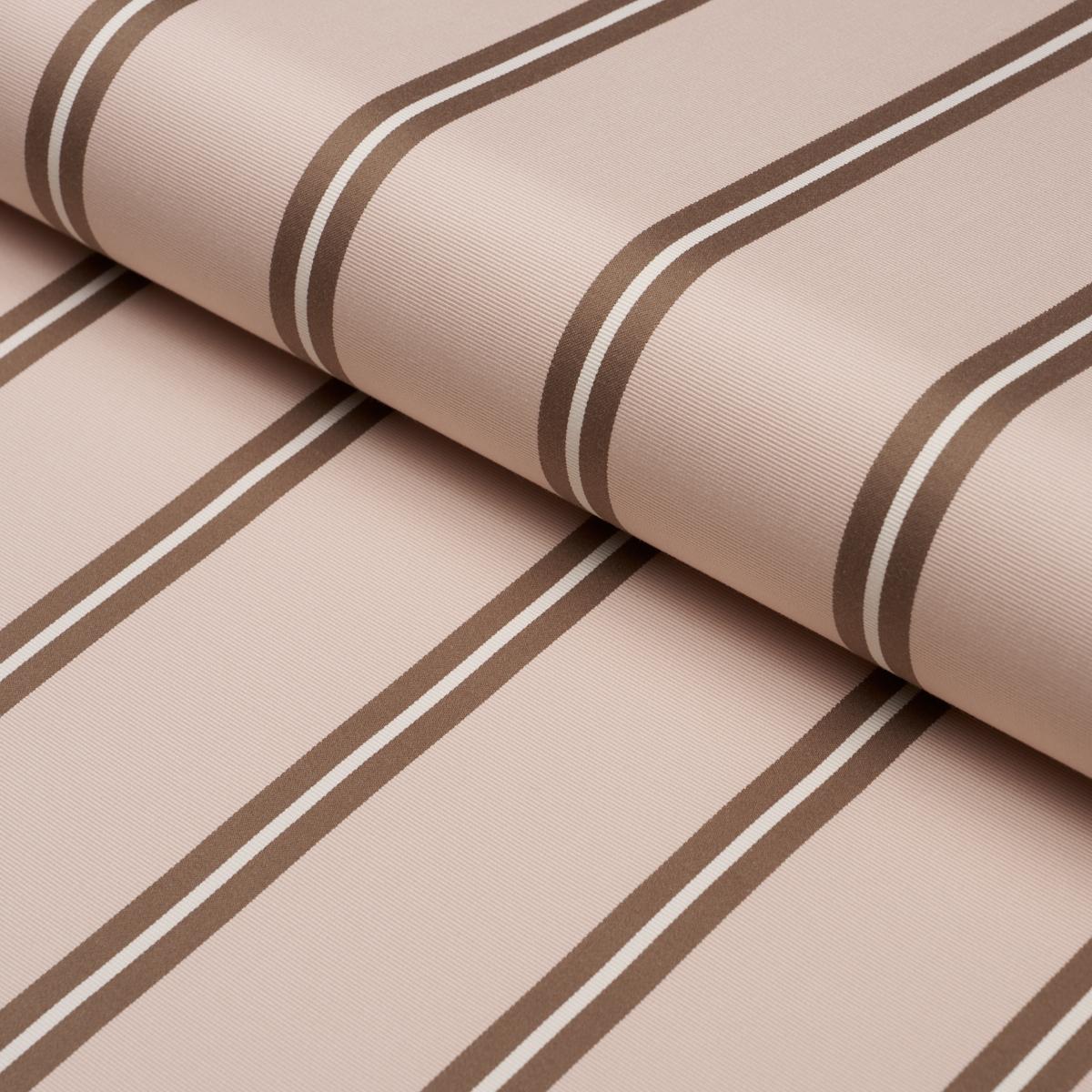 Schumacher Briony Stripe Cameo Fabric