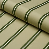 Schumacher Briony Stripe Leaf Fabric