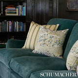 Schumacher Briony Stripe Leaf Fabric
