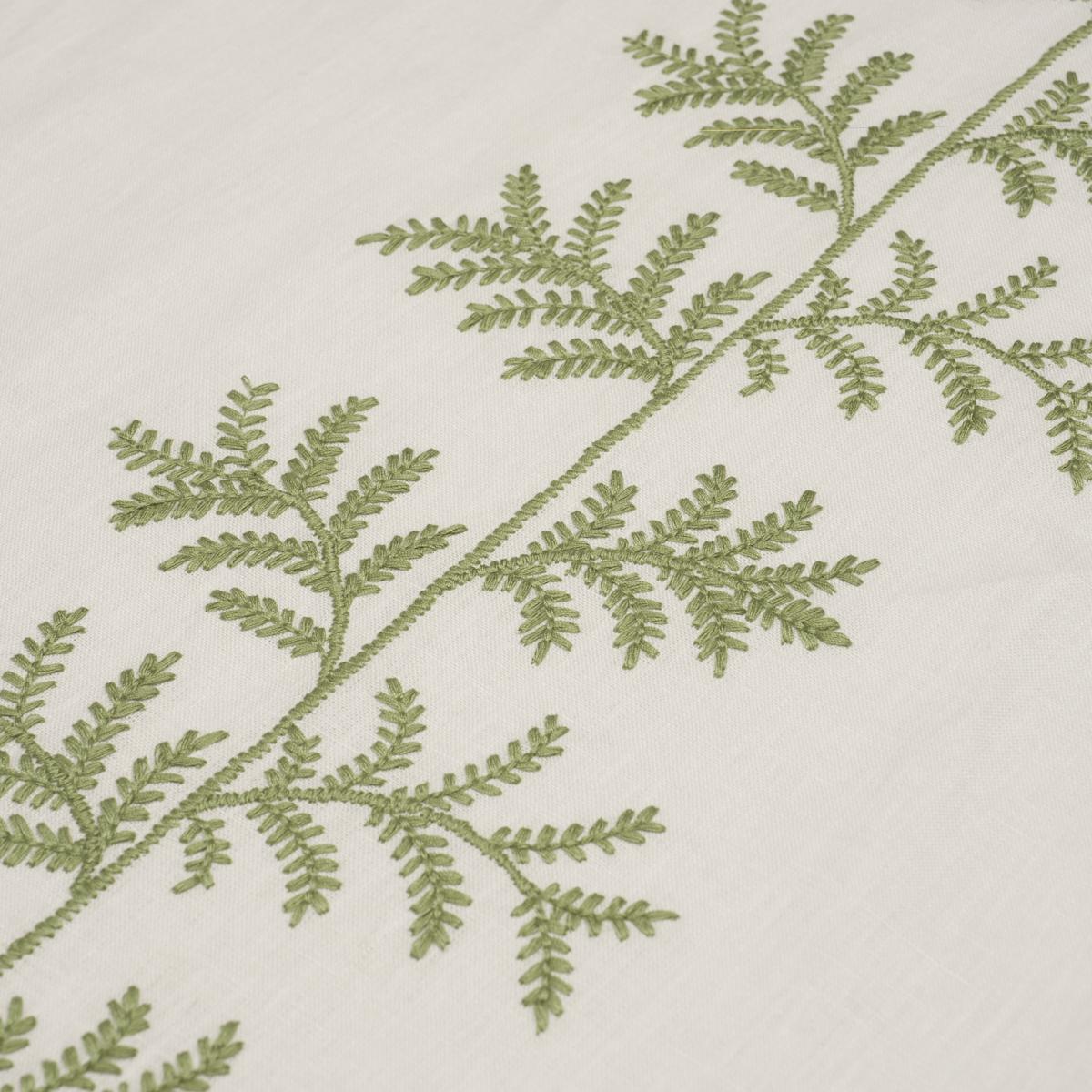 Schumacher Eloise Embroidery Sage Fabric