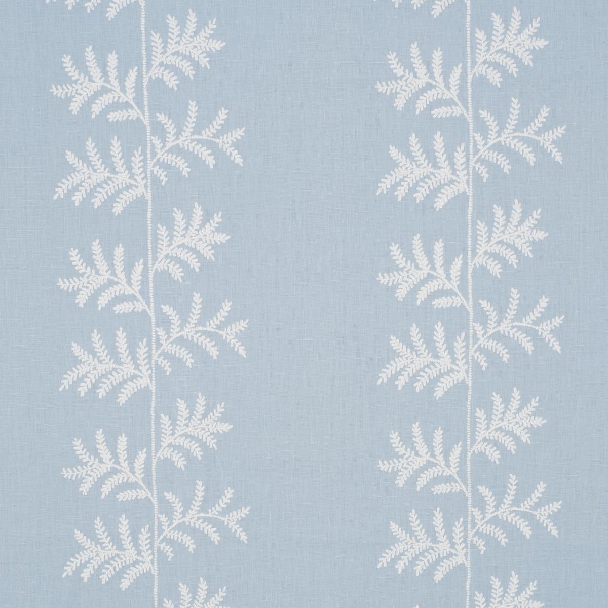 Schumacher Eloise Embroidery Sky Fabric