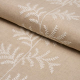 Schumacher Eloise Embroidery Natural Fabric