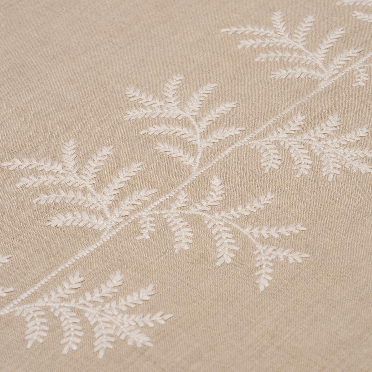 Schumacher Eloise Embroidery Natural Fabric