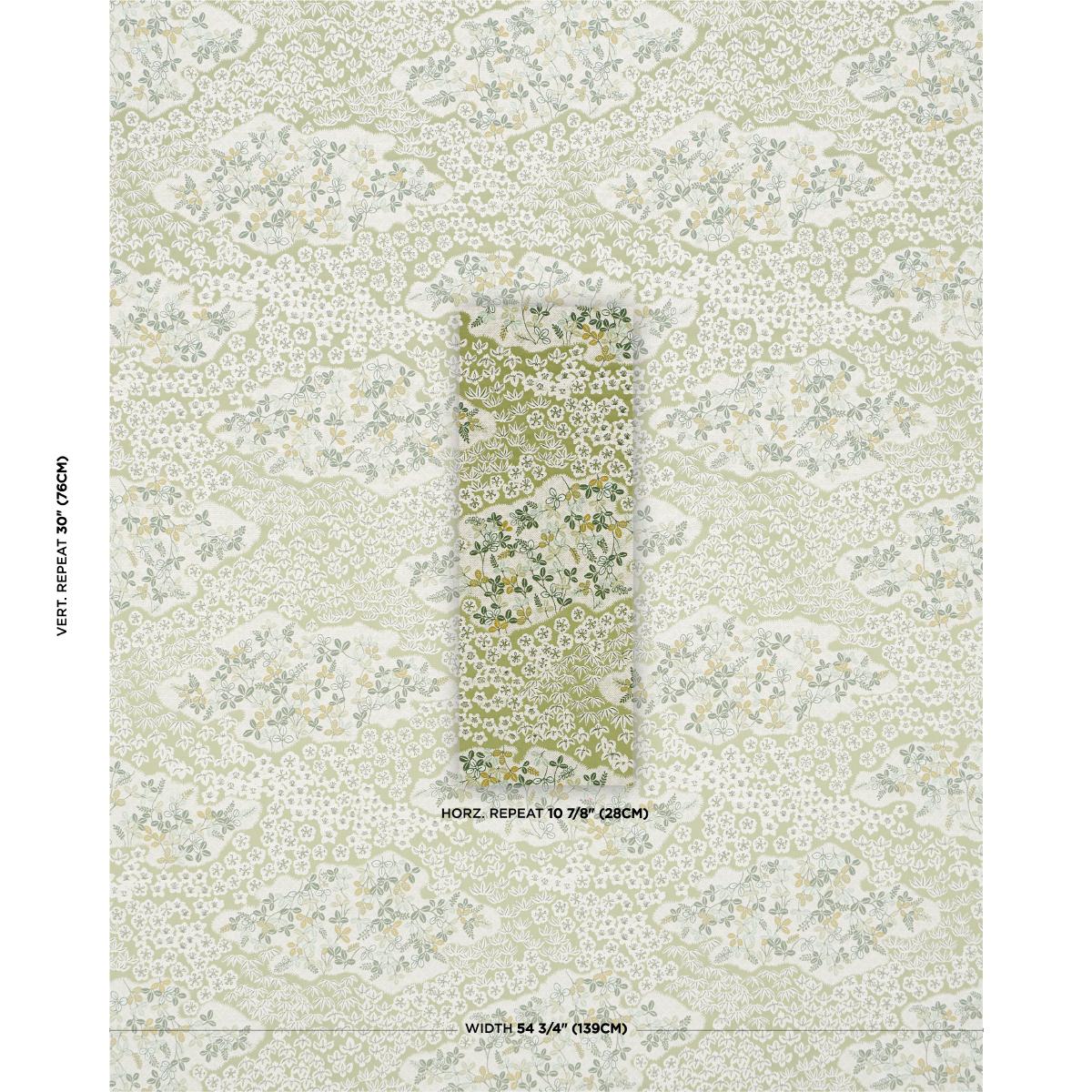 Schumacher Lorene Leaf Fabric