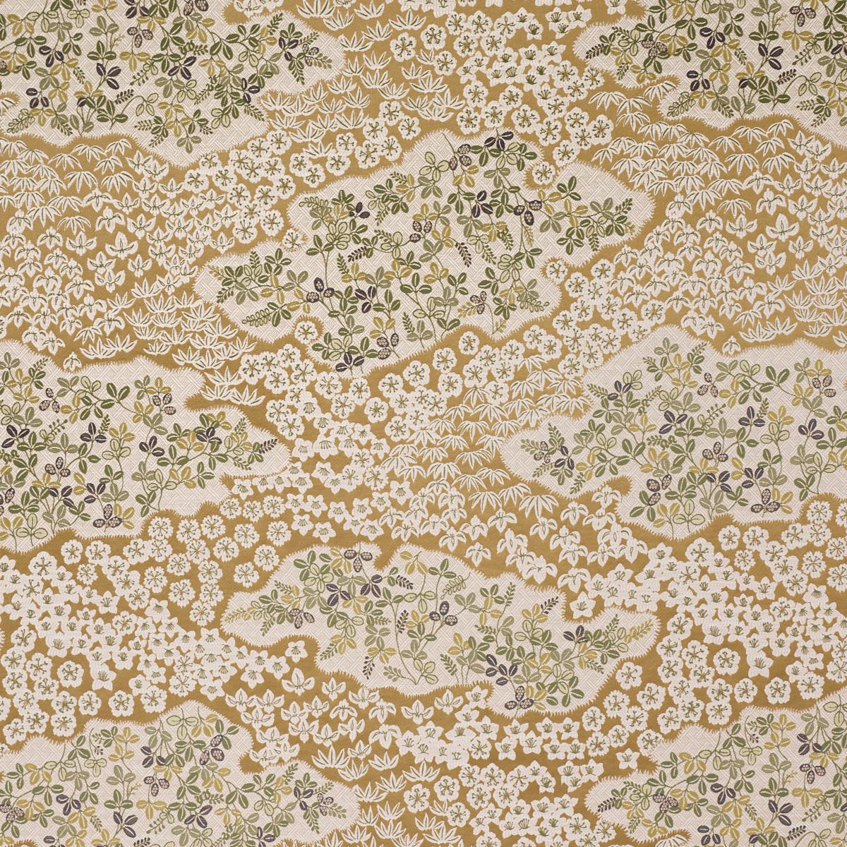 Schumacher Lorene Ochre Fabric