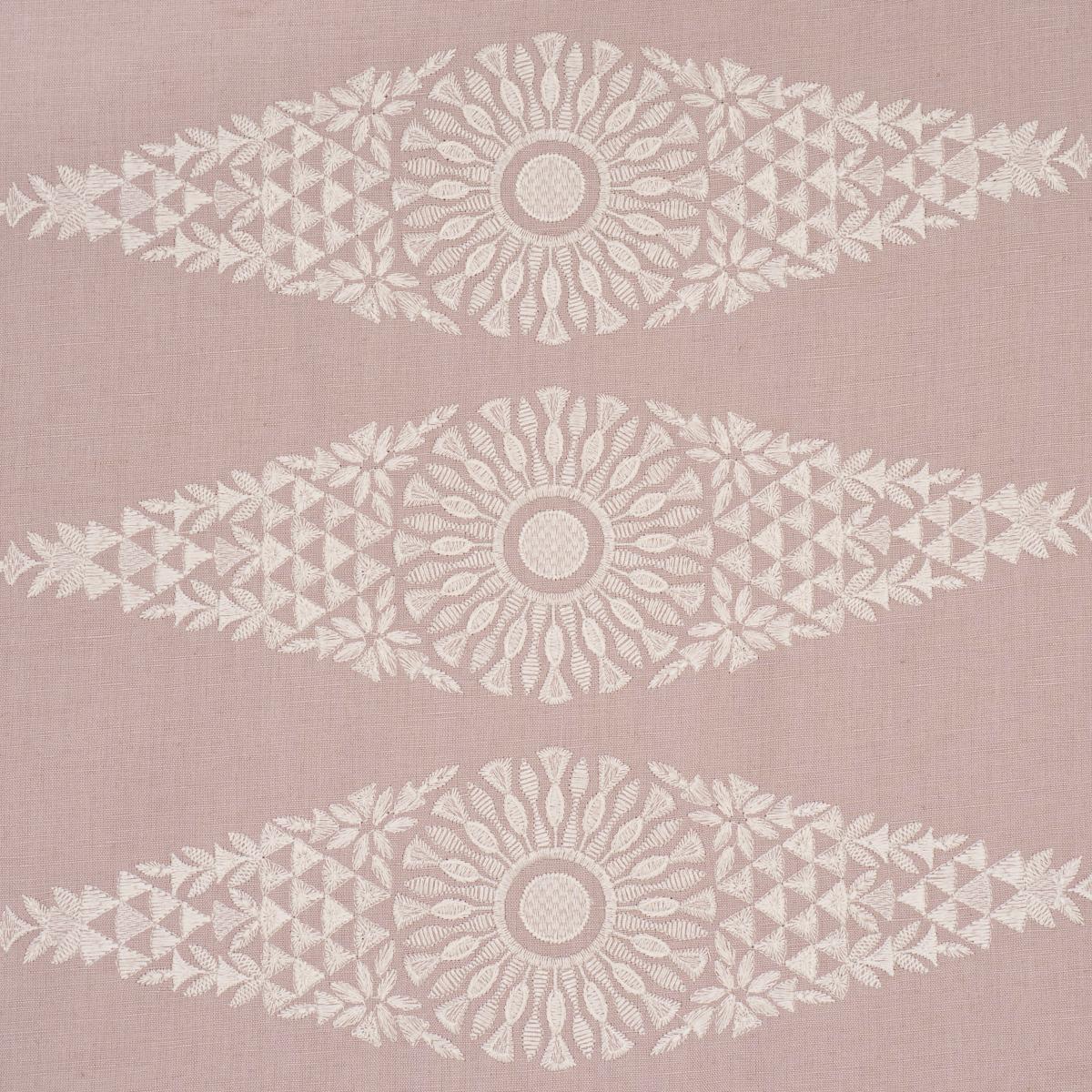 Schumacher Tasmin Embroidery French Lilac Fabric