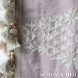 Schumacher Tasmin Embroidery French Lilac Fabric