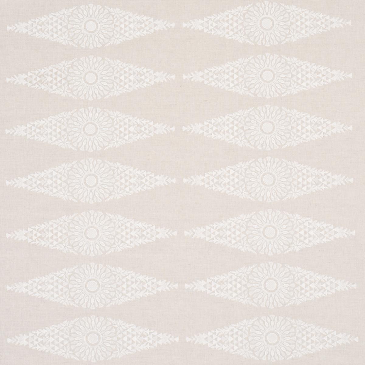 Schumacher Tasmin Embroidery Natural Fabric