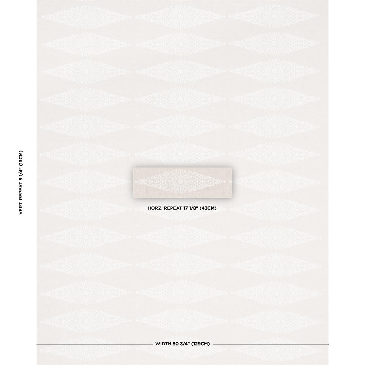 Schumacher Tasmin Embroidery Natural Fabric