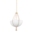 Hudson Valley Lighting Amberley VINTAGE GOLD LEAF 20W x 29.5H Pendant