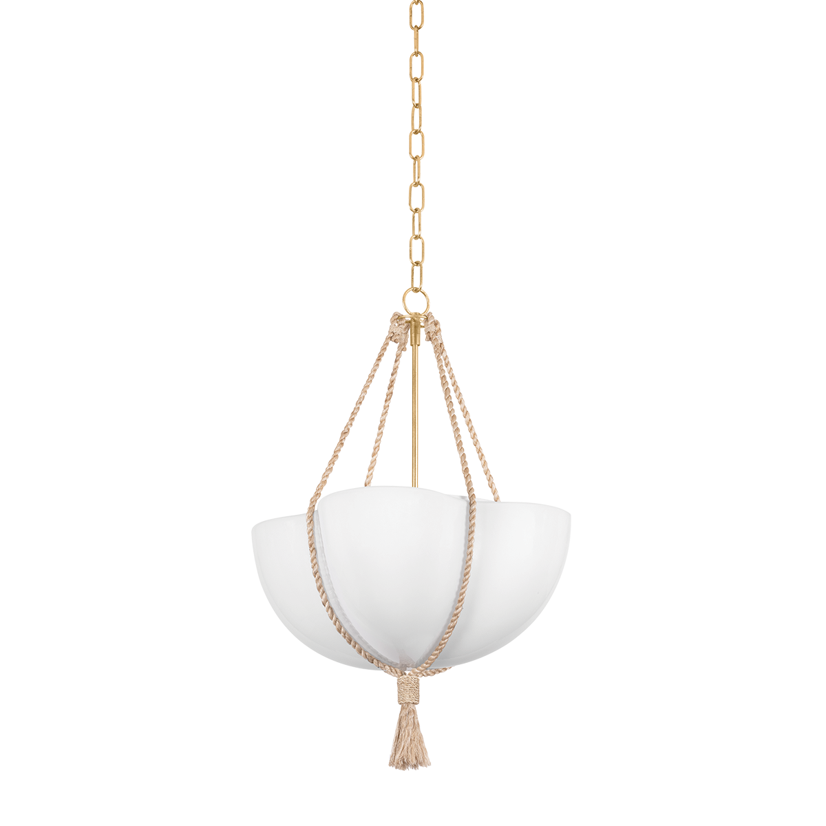 Hudson Valley Lighting Amberley VINTAGE GOLD LEAF 20W x 29.5H Pendant