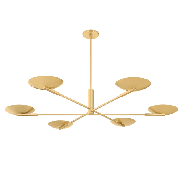 Hudson Valley Lighting Johnson AGED BRASS 56W x 8.75H Chandelier