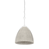 Hudson Valley Lighting Woodlawn WHITE PLASTER 18.5W x 26.5H Pendant