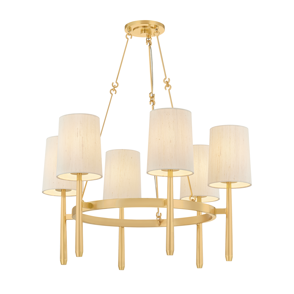 Hudson Valley Lighting Bridgeton AGED BRASS 30W x 18.25H Chandelier