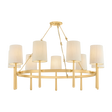 Hudson Valley Lighting Bridgeton AGED BRASS 46W x 18.25H Chandelier