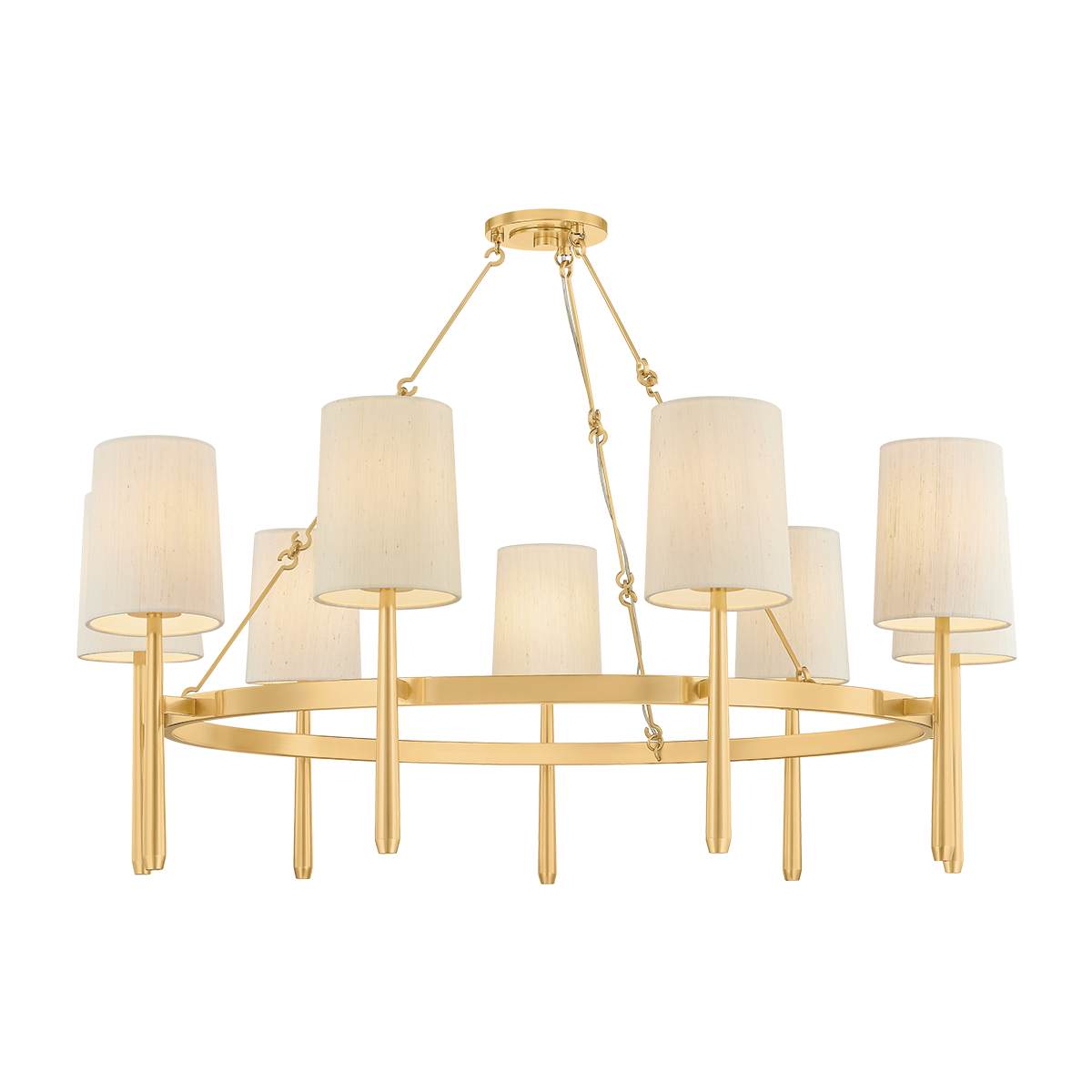 Hudson Valley Lighting Bridgeton AGED BRASS 46W x 18.25H Chandelier