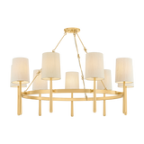 Hudson Valley Lighting Bridgeton AGED BRASS 46W x 18.25H Chandelier