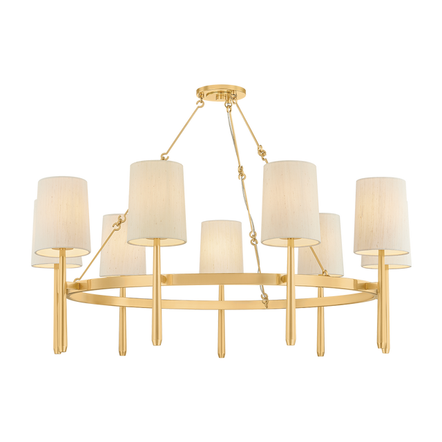 Hudson Valley Lighting Bridgeton AGED BRASS 46W x 18.25H Chandelier