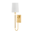 Hudson Valley Lighting Glenmont AGED BRASS 5.25W x 20.5H Wall Sconce